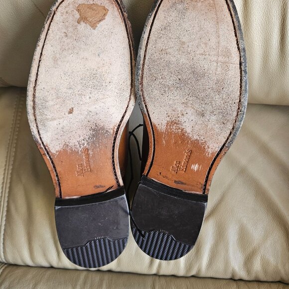 ALLEN EDMONDS PARK AVENU CAP TOE MENS 8 DRESS SHOE MADE IN USA BRAND NEW HEEL
